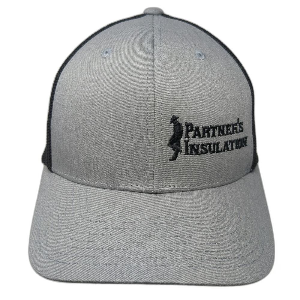 Port Authority Baseball Cap Gray M Fitted Mesh Flexfit Partners Insulation hat